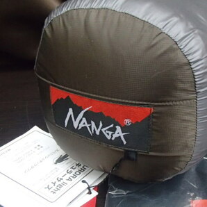 #59820【未使用】NANGA ナンガ AURORA light オーロラライト 450DX BRW ブラウン レギュラー ダウン シュラフ メッシュバッグ付きの画像4