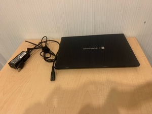 1円スタート!! ノートパソコン ダイナブック Dynabook P1-S3LP-BL 黒 充電器 あり 初期化済 電源〇 現状品 3-12