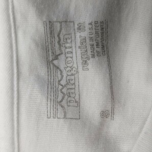 パタゴニア USA製 patagonia Eat Local イートローカル プリント 半袖Tシャツ 白 Sサイズ オーガニックコットン made in USAの画像3