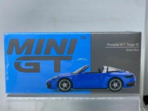 TSM MODEL MINI GT 1/64 PORSCHE 911 Targa 4S Shark Blue 610 ポルシェ タルガ 青 未開封