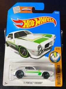 ホットウィール HOTWHEELS 73 PONTIAC FIREBIRD ポンティアック ファイヤーバード 白緑