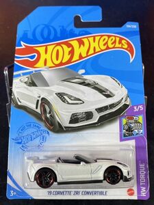 ホットウィール HOTWHEELS 19 CORVETTE ZR1 CONVERTIBLE コルベット 白