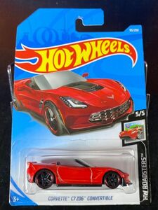 ホットウィール HOTWHEELS CORVETTE C7 Z06 CONVERTIBLE コルベット 赤