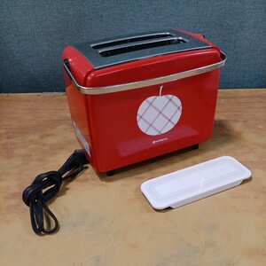  Showa Retro HITACHI Hitachi TT-617 stone chip .. type toaster that time thing used electrification OK Junk long-term storage 