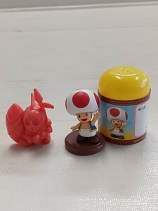 中古 長期保管 スーパーマリオ チョコエッグ キノピオ ヘイホー 消しゴム 塩ビ人形 2個セット ミニフィギュア Nintendo 任天堂