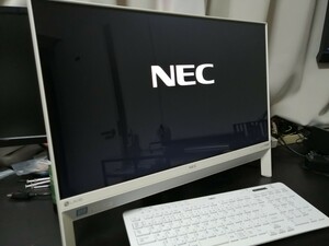 【ジャンク品】NEC LAVIE PC-DA700KAW / Core i7 8500U / メモリ8GB / HDDなし / 一体型TVチューナー付き / キーボードあり、マウス欠品