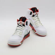 【新品未使用】Nike Air Jordan 5 Retro Fire Red Black Tongue 2013 ナイキ エアジョーダン5 レトロ ファイア レッド 136027-120 28cm_画像4