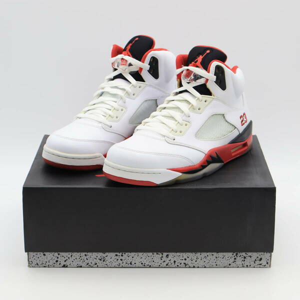 【新品未使用】Nike Air Jordan 5 Retro Fire Red Black Tongue 2013 ナイキ エアジョーダン5 レトロ ファイア レッド 136027-120 28cm