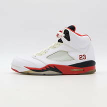 【新品未使用】Nike Air Jordan 5 Retro Fire Red Black Tongue 2013 ナイキ エアジョーダン5 レトロ ファイア レッド 136027-120 28cm_画像2