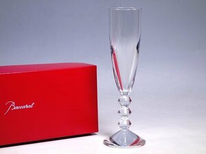 K03003【Baccarat バカラ】ベガ シャンパンフルート シャンパングラス 1客 クリスタルガラス 酒器 共箱