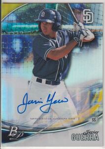 新来日外国人 阪神タイガース Javier Guerra ハビー・ゲラ 2016 Bowman Platinum 直筆サイン Auto