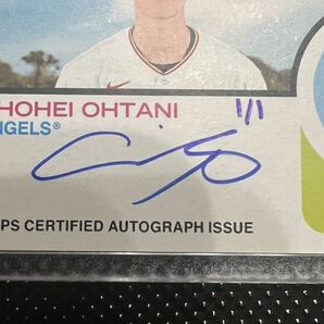 1枚限定 1/1 大谷翔平 Shohei Ohtani Topps Heritage 直筆サイン ジャージ Jersey Auto Angelsの画像3