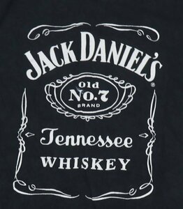 ST72ジャックダニエルJACK DANIESアメリカ古着ロゴTシャツLビッグサイズ黒系TシャツTENNESSEE WHISKEYテネシーウイスキーオールド＆レトロ