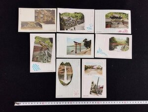 ｐ▼　昭和の絵葉書　国立公園・日光便り　８枚セット　日光山輪王寺事務所　ポストカード　観光　タトウなし　/c01