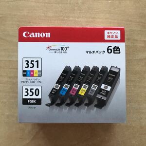 【新品／未使用】Canon 純正 インクカートリッジ インクタンク BCI-351＋350/6MP （6色マルチパック）標準容量