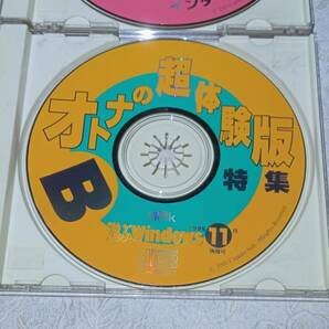 CD-ROM 2枚 セット / 遊ぶWindows 1995年 11月 A B オトナの超体験版 インターネット プリンタ PC 雑誌 付録 パソコン ソフト 資料 so3の画像3