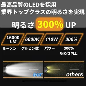 H4 LED ヘッドライト バルブ 2個セット Hi/Lo 16000LM 12V 24V 車検対応 明るい 高輝度 爆光 送料無料 6000K ホワイト 車 バイク などjの画像8