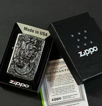 ★USA直輸入 ZIPPO 金銭獣 ヒキュウ 神獣財運 貔貅 ライター 金運 富 福 ジッポー メタル貼り 喫煙具 bv846_画像1