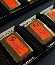 ■送料無料 未使用 ZIPPO 純正 封印 ワーニングシール 10枚セット バージンシール 注意 ジッポー ライター シール bv628_画像6