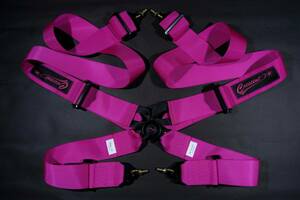 [ re-arrival / immediate payment ]Crescent Garage original 4 point type racing Harness pink 