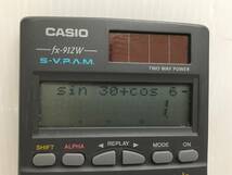 ■ジャンク扱い CASIO カシオ PROGRAM FX 関数電卓 fx-3600pv / fx-912W カバー付き 計算機 電卓 通電のみ確認■_画像8