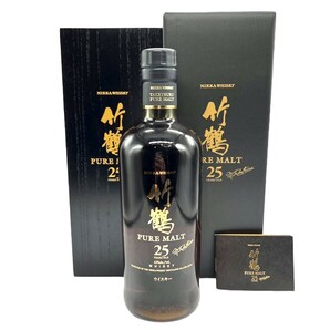 NIKKA ニッカ 竹鶴25年 ピュアモルト 43% 700ml ウイスキー サントリー 酒 未開栓 3-18-38 同梱不可 Nの画像1