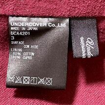 送料無料 サイズ3 黒 UNDERCOVER ライダースジャケット （UNDERCOVERISM JACKET JONIO アンダーカバー レザー ジョニオ 高橋盾 革ジャン_画像8