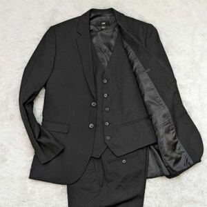 H&M エイチアンドエム スーツ セットアップ 3P スリーピース 黒 ブラック