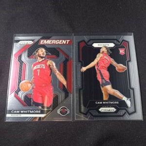 【RC】キャム・ウィットモア　2枚セット 2023-24 Panini Prizm NBA cam whitmore ルーキー #129 Emergent Base ロケッツ