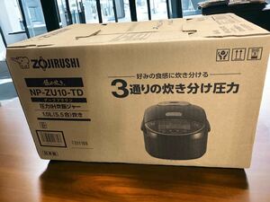 未使用品 極め炊き NP-ZU10-TD （ダークブラウン）象印 ZOJIRUSHI 炊飯ジャー 炊飯器 日本メーカー 白米 家電 炊き分け圧力