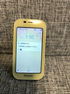 ドコモ docomo SH-03M キッズケイタイ 黄色 イエロー