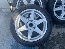 smart用 15インチ 5.5J/4.5J PCD112 +22/11 3H ＆ 145/65R15＋175/55R15 スタッドレス 4本セット 中古品_画像4