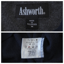 ☆送料無料☆ Ashworth アシュワース 古着 起毛 スウェット トレーナー メンズ M ネイビー トップス 中古 即決_画像7