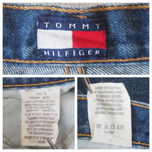 ☆送料無料☆ TOMMY HILFIGER トミーヒルフィガー USA直輸入 古着 90年代 90’s デニムパンツ ジーンズ レディース 8 インディゴブルー _画像9