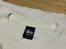 希少レアSTUSSYステューシー/YO! MTV RAPSコラボ半袖Tシャツ★メキシコ製SLICK RICKスリック リック★コットン100％★ホワイト系★サイズM_画像9