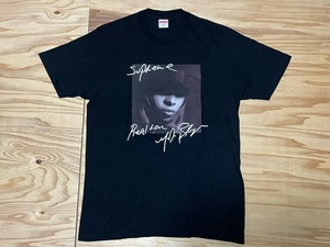 安価スタート★程度良Supremeシュプリーム★19FWメアリー半袖Tシャツ★Mary J BligeメアリーJブライジ★コットン100％★ブラック系サイズM