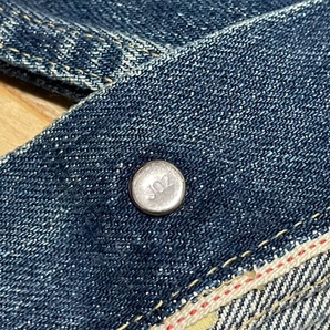 安価スタート★Levi'sリーバイス★セカンド デニム ジャケットGジャン復刻ボタン裏J02★インディゴ ブルー系◆サイズ38程度の画像10