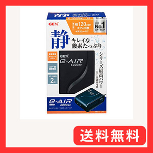 GEX AIR PUMP e‐AIR 6000WB 吐出口数2口 水深50cm以下・幅120cm水槽以下 静音エアーポン