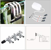 CTRICALVER エアチューブ 3分岐 & 逆流防止弁 & キスゴム 水槽 エアーポンプ エアレーション アクアリウ_画像3