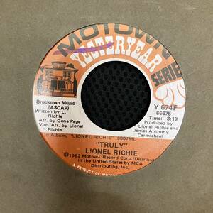 7インチ HIPHOP,R&B LIONEL RICHIE - TRULY / YOU ARE シングル レコード 中古品