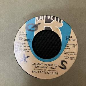 7インチ HIPHOP,R&B THE FACTS OF LIFE - CAUGHT IN THE ACT / L-O-V-E シングル レコード 中古品