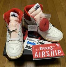 Awake NY × NIKE JORDAN AIR SHIP SP size 26.5 新品 国内正規 FN8675-100 University Red ナイキ アウェイク ニューヨーク ジョーダン_画像8