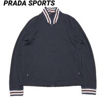 PRADA SPORT リブ切替 ドライバーズ ジャケットブラック L_画像1