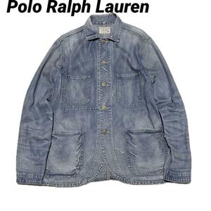 Polo Ralph Lauren デニム カバーオール ダメージ加工 雰囲気M