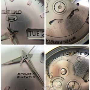 SEIKO 5 セイコーファイブ  AUTOMATIC オートマティック 7S26-02E0 デイデイト 腕時計 メンズ 21 JEWELS 稼働 の画像9