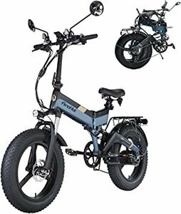 Складной электрический велосипед Blue Assist 7 -Speed ​​Led Light 500 Вт двигатель Ainohot R6 E Bike 20 дюйм