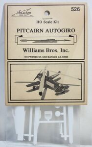 ☆★ウィリアムズ(Williams Brothers 526-D) 1/87 ピトケアン オートジャイロ(Pitcairn Autogiro) ※袋入りキット☆★