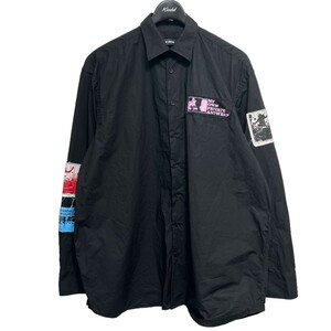 ラフシモンズ RAF SIMONS　 2020SS OVERSIZED SHIRT WITH PATCHES 商品番号：8071000130792-071S-BLM