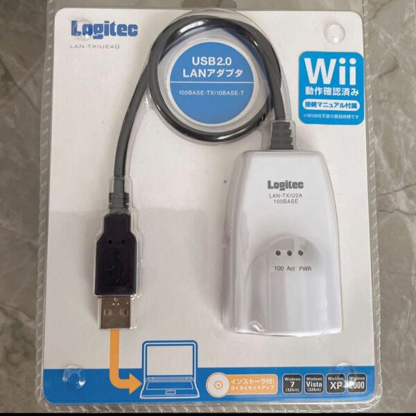 ロジテック　Logitec USB2.0 有線LANアダプタ