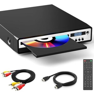 HD DVDプレーヤー USB/SDカード/マイクポート搭載 HDMI テレビ対応 NTSC/PAL方式 フルHD 1080P リモコン付き